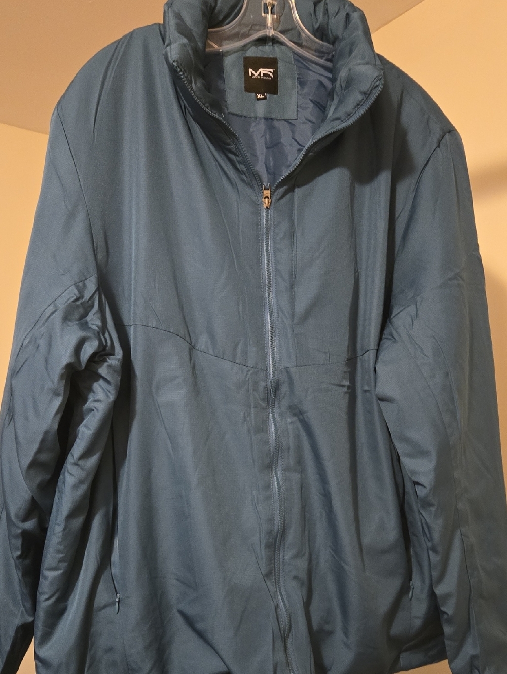 Men’s Blue Full-Zip Puffer Jacket